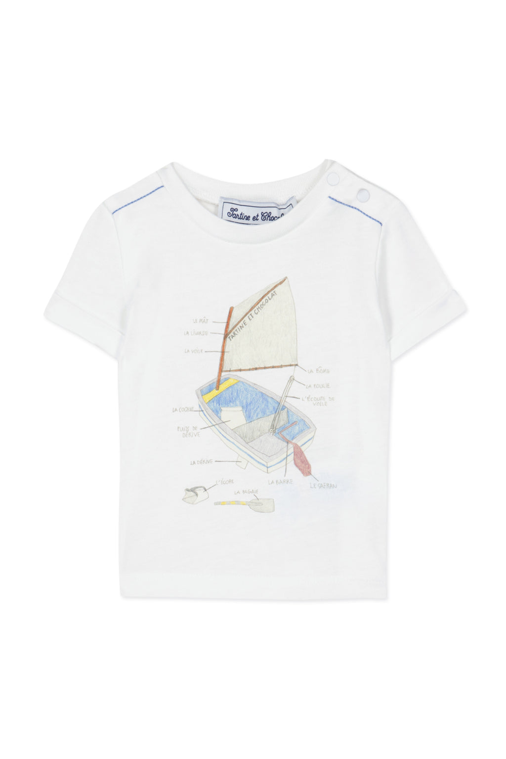 T-shirt - Azure Illustration boat