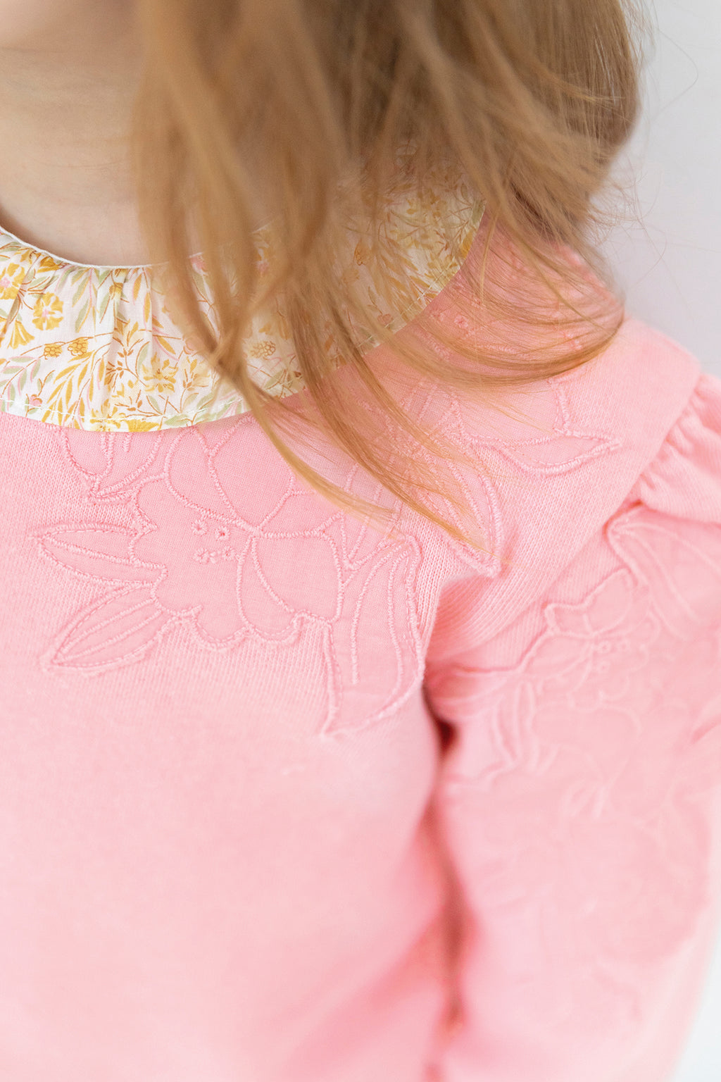 Sweatshirt - Pink embroidery