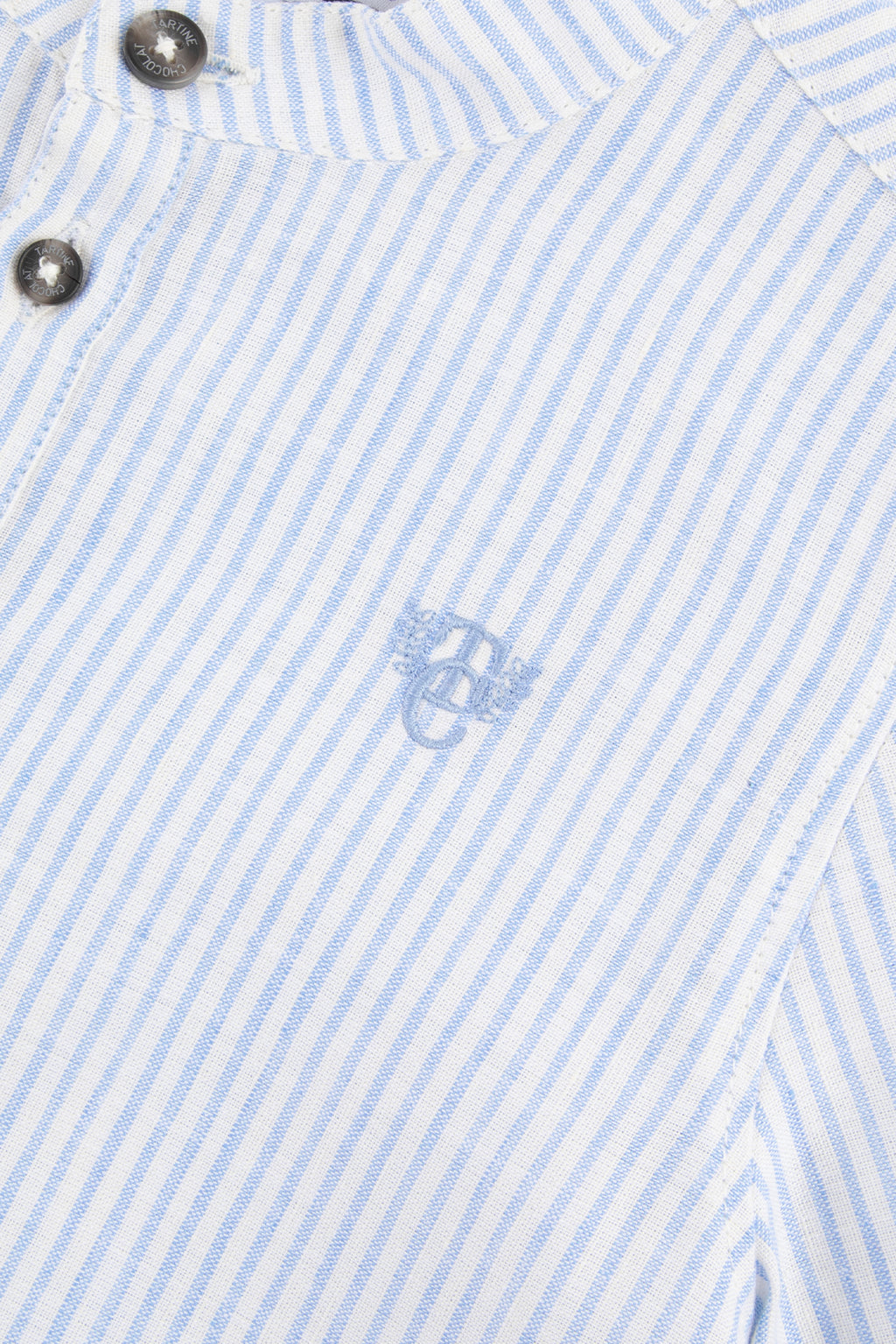 Shirt - Azure Linen Stripes