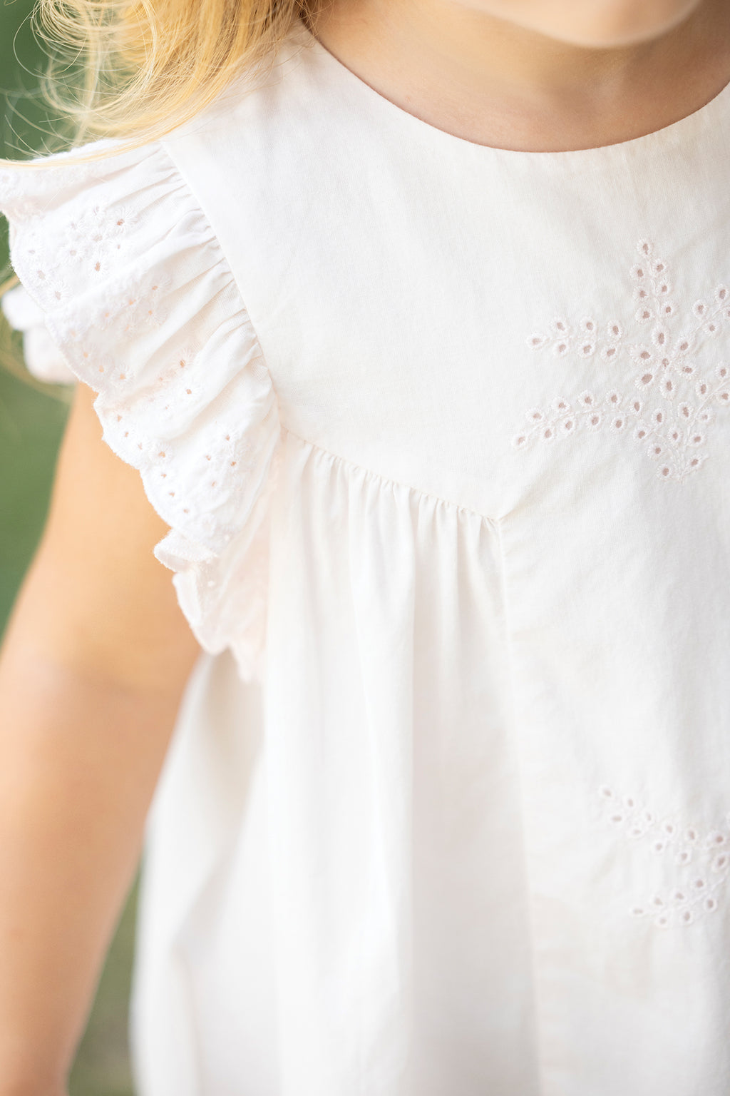 Blouse - Blanc broderies anglaises