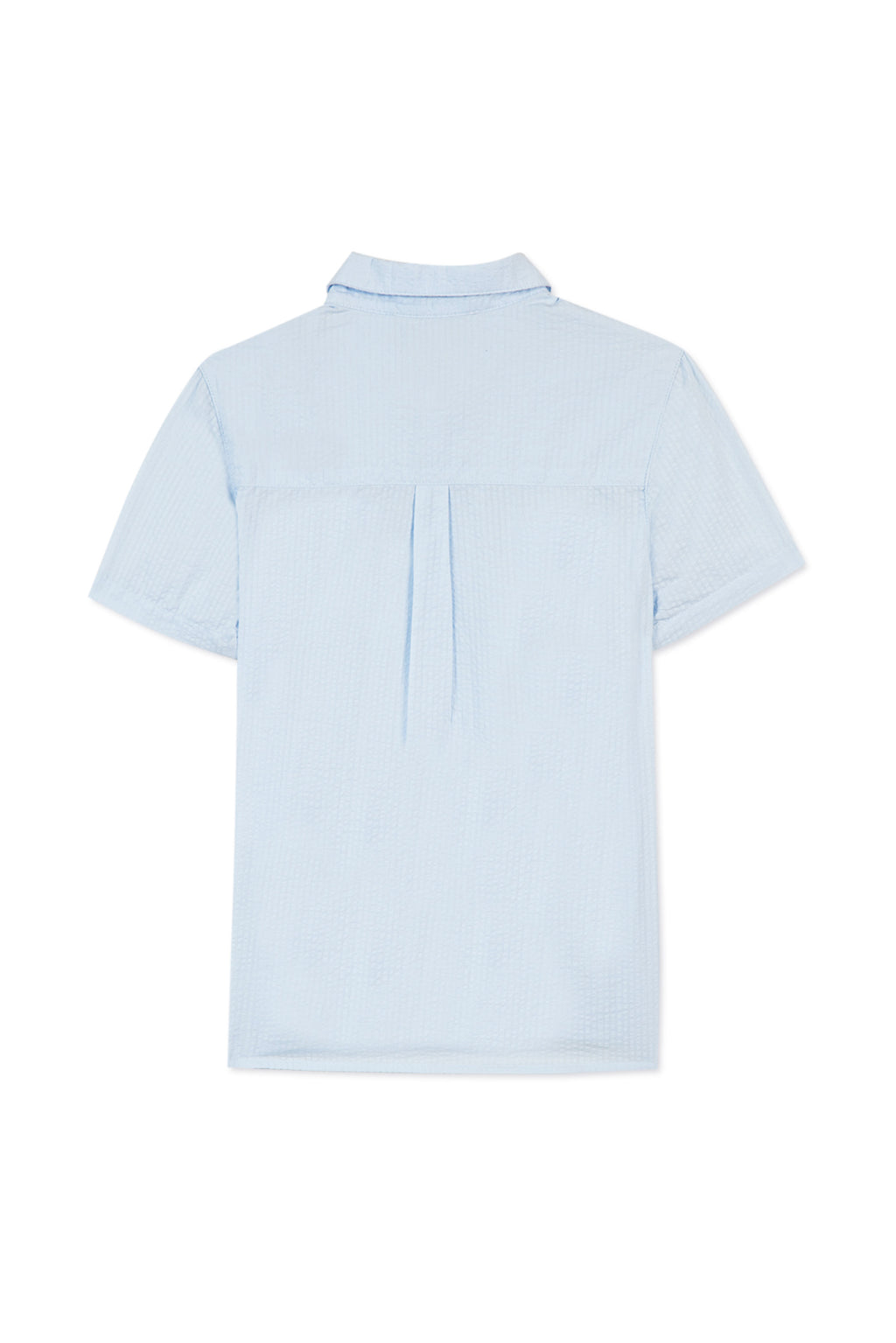 Shirt - Hellblau Seersucker