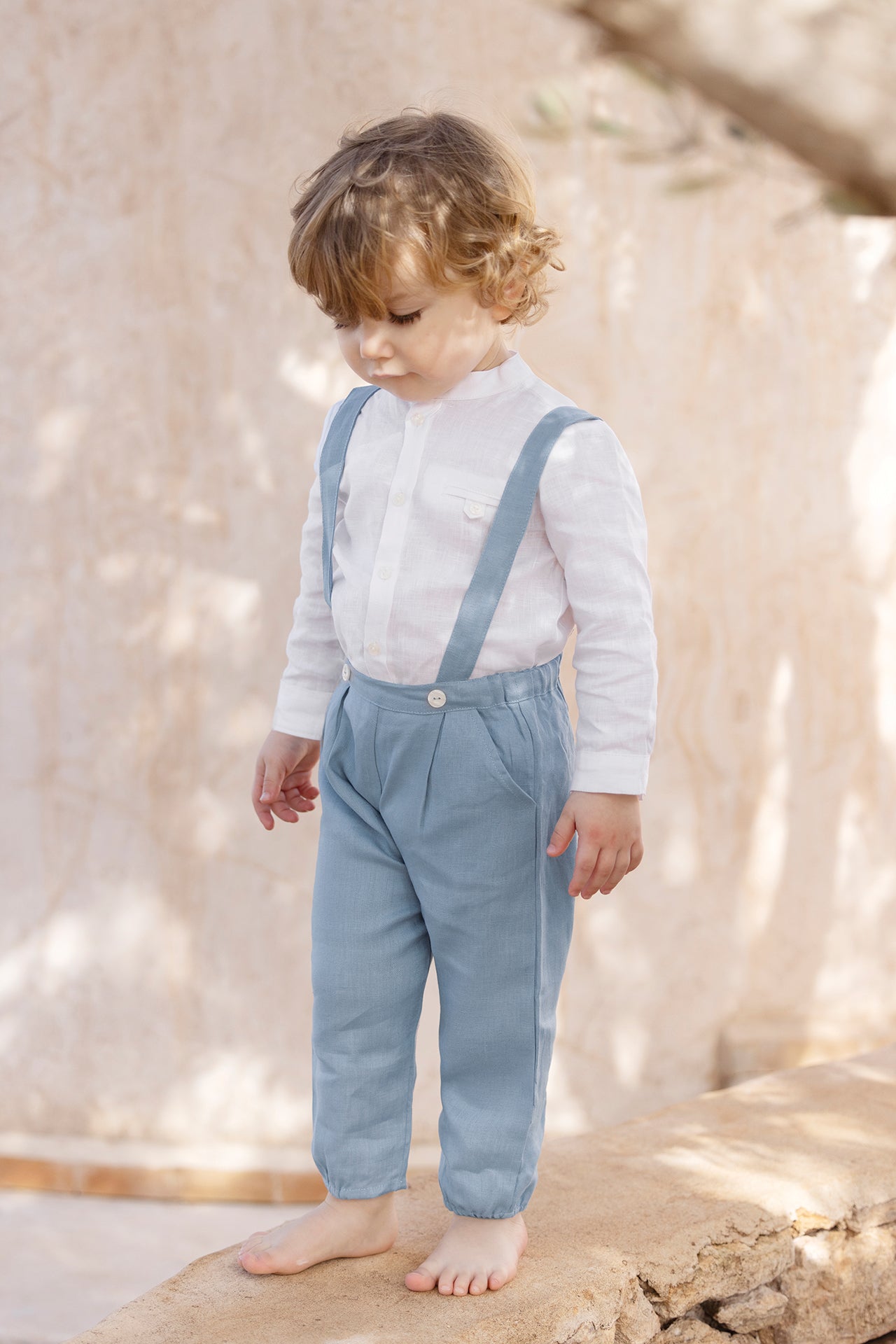 dungaree Blue Linen boy