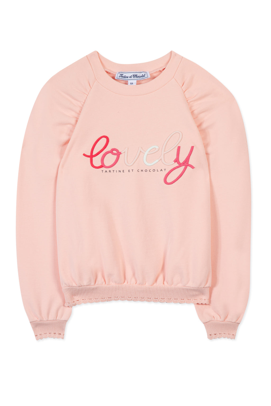 Sweatshirt - Pale pink illustrion Lovely