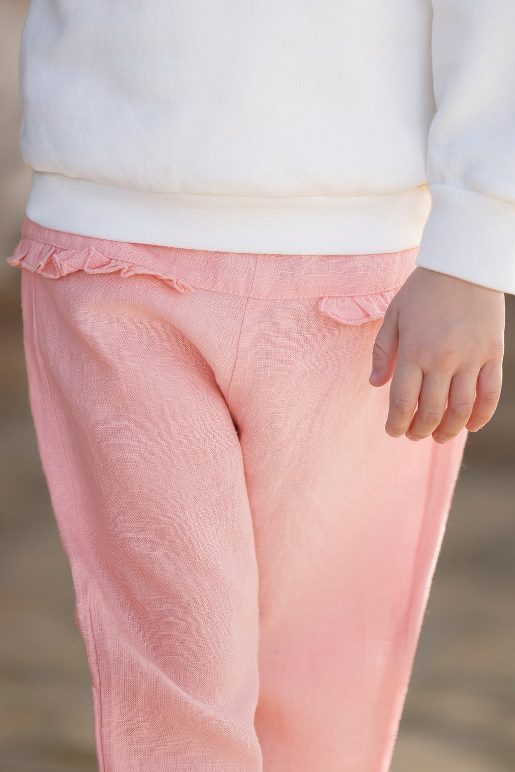 Trousers  -Pink Linen