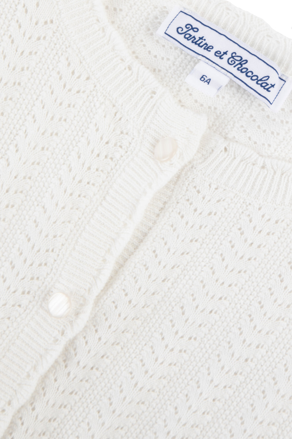 Cardigan - White Knitwear