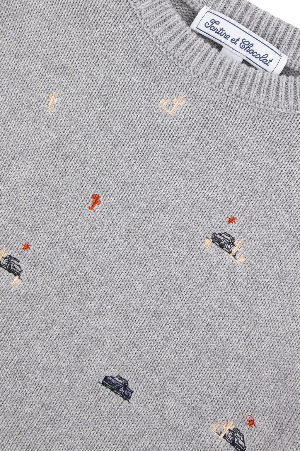 Sweater - Grey Illustration desert