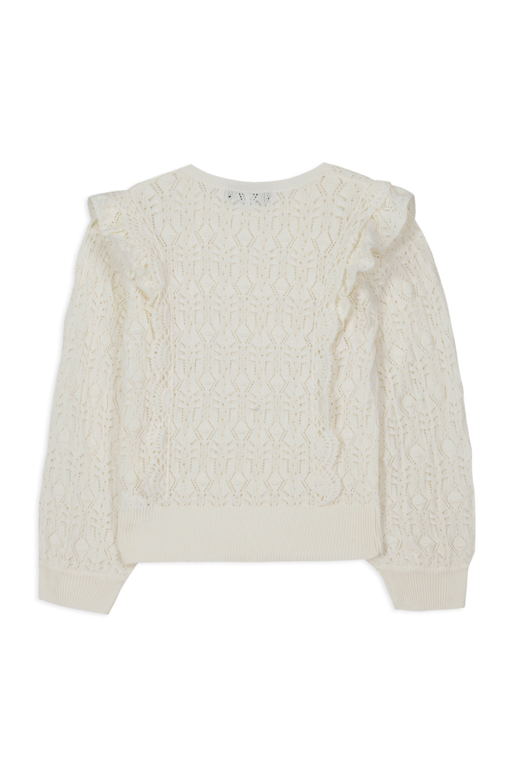 Sweater - White Ruffles