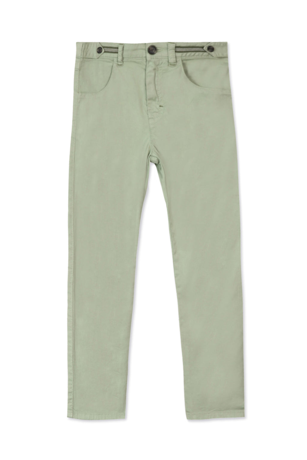 Pantalon - Vert d'eau sergé