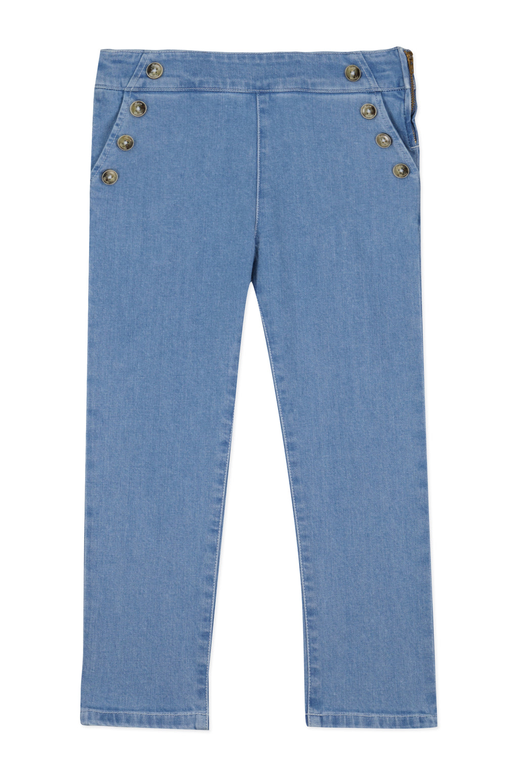 Jeans - Licht blauw Knoop