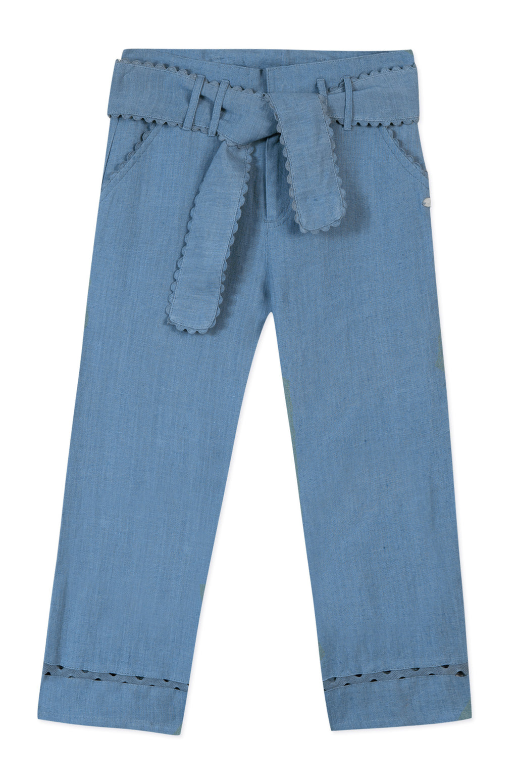 Trousers - denim Bow Linen