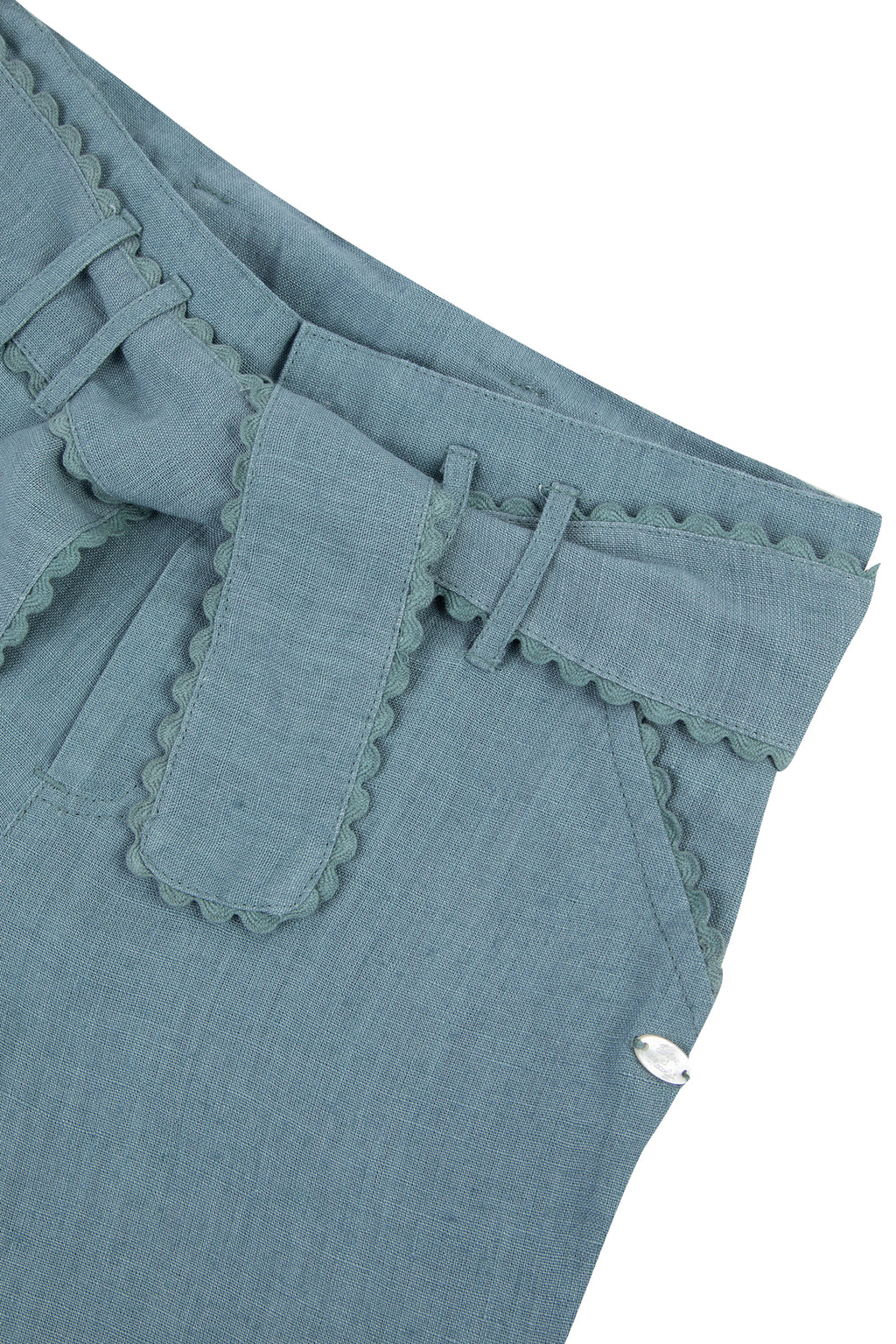 Trousers - Green Bow Linen