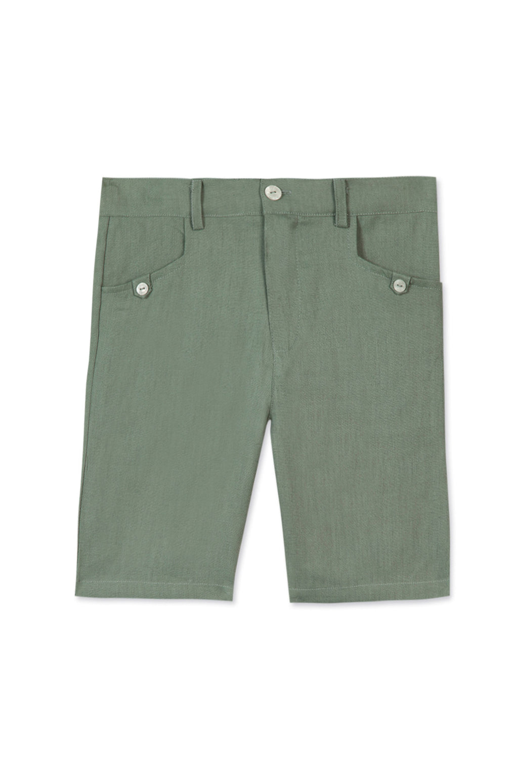 Short - Green Linen