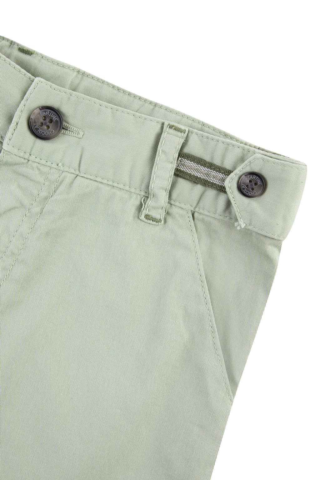 Short - Green cotton Twill