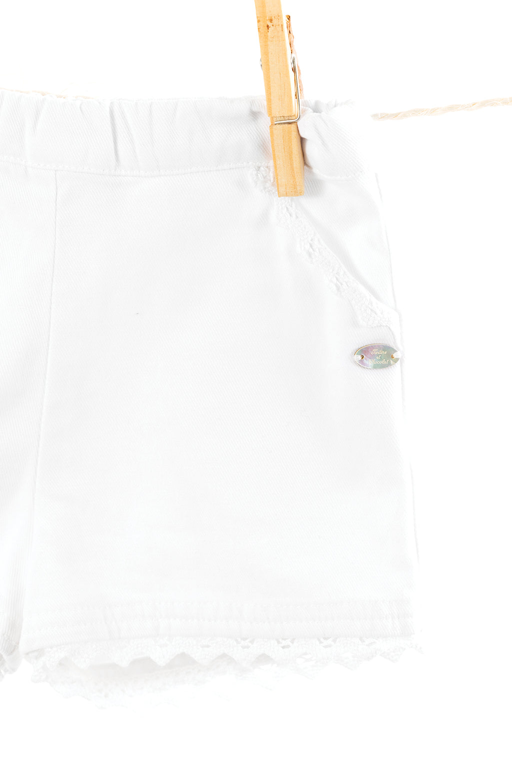 Short - Blanc coton