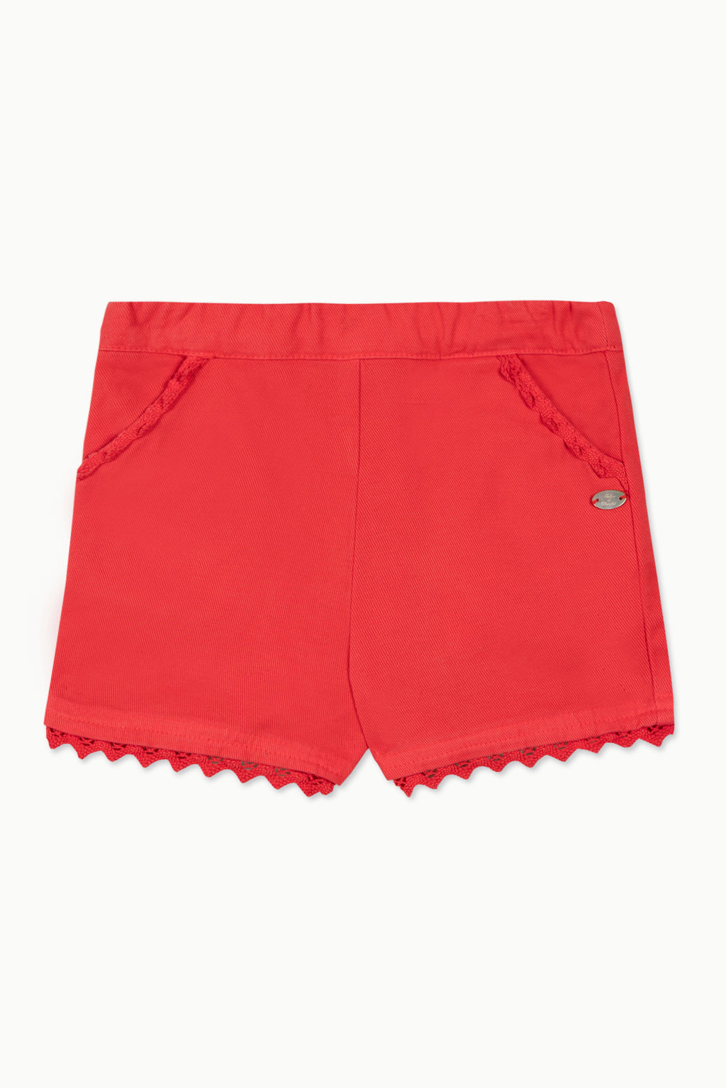 Short - Rouge coton