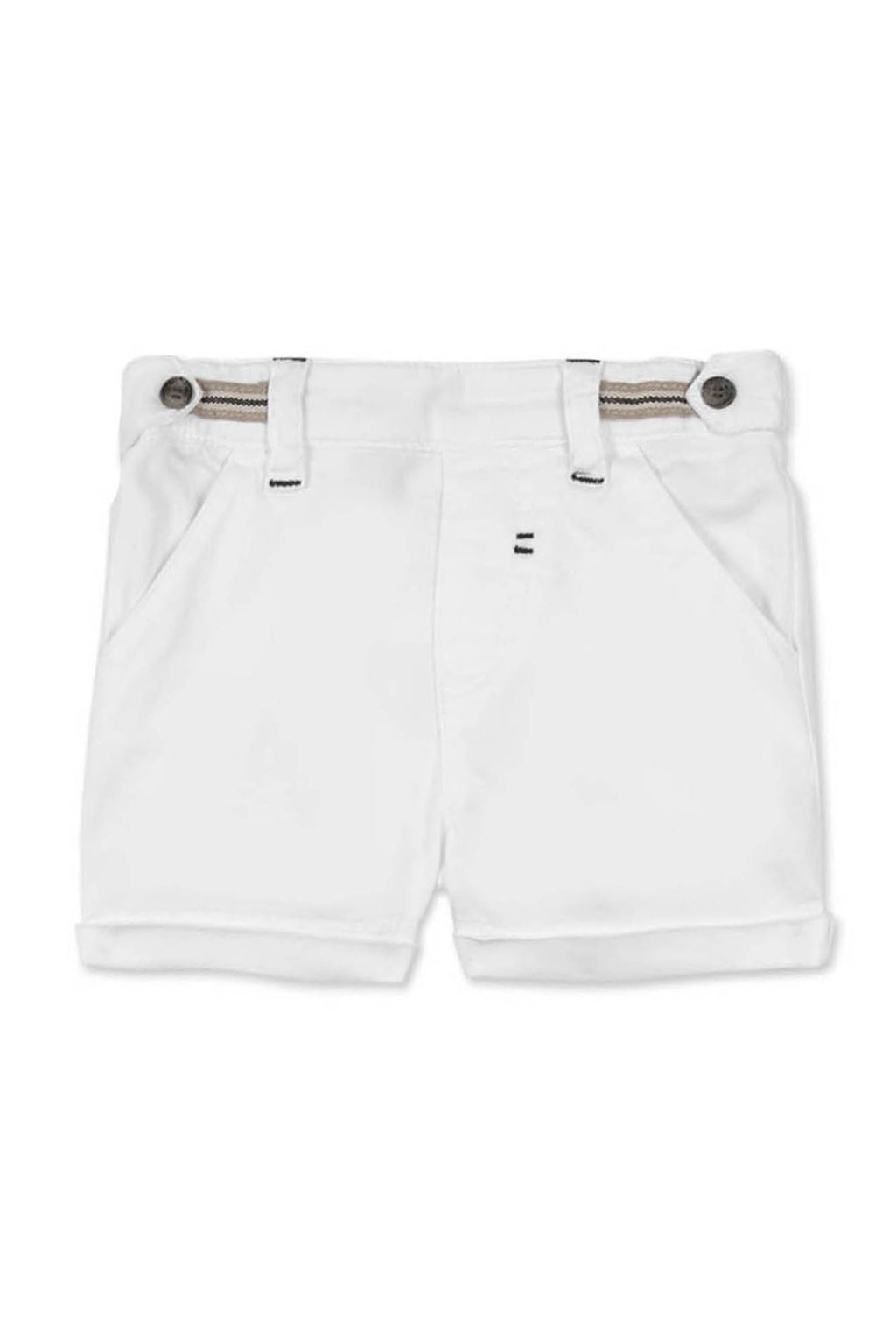 Pantaloncino - Bianco cotone Twill