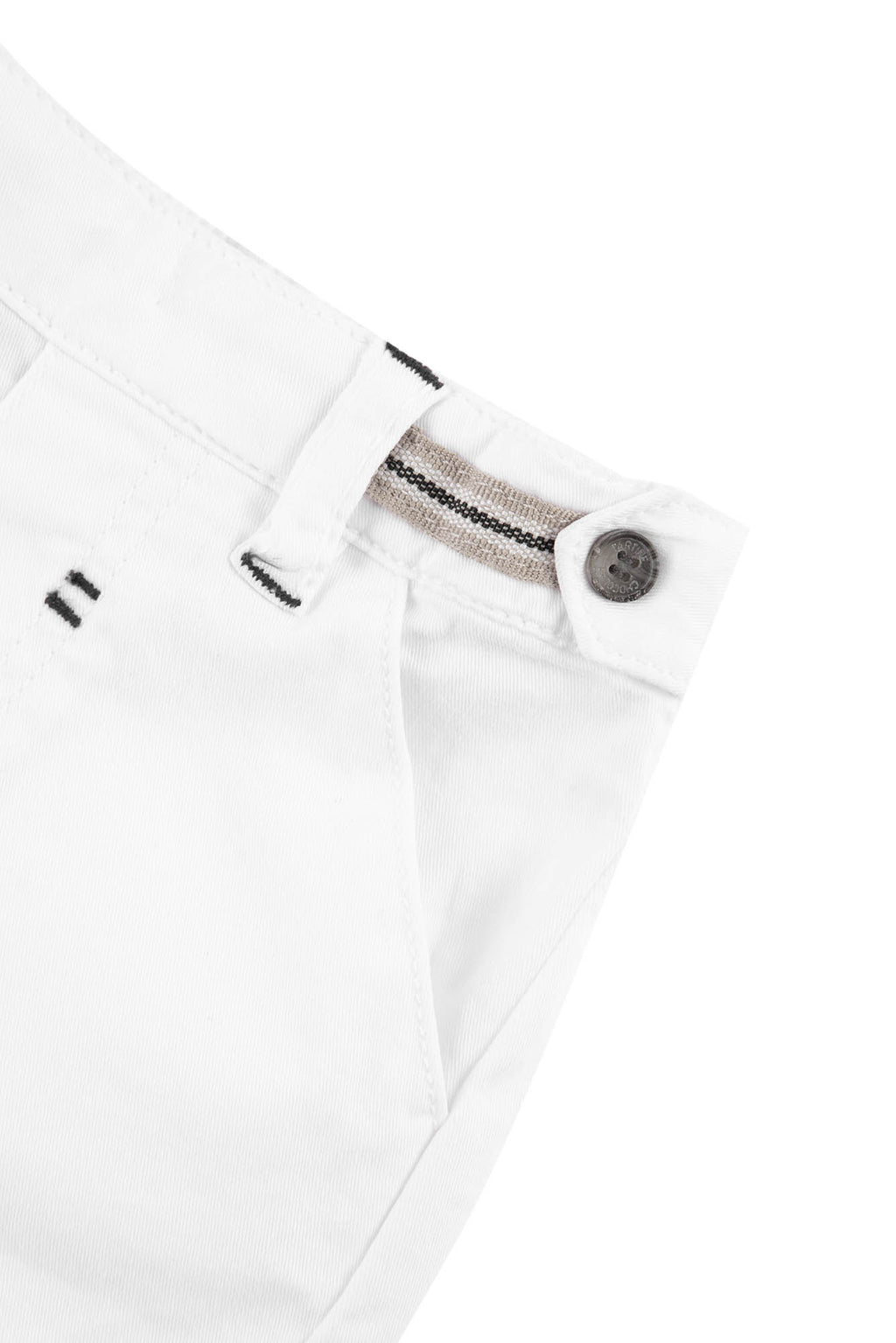 Pantaloncino - Bianco cotone Twill