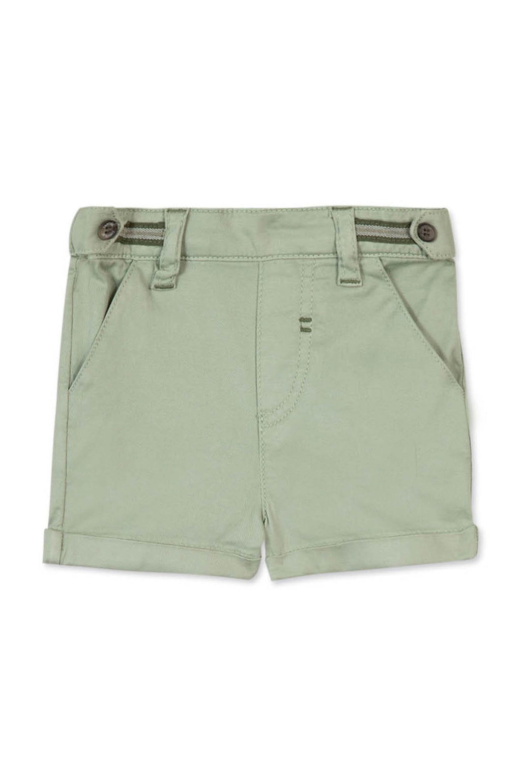 Pantaloncino - Verde cotone Twill