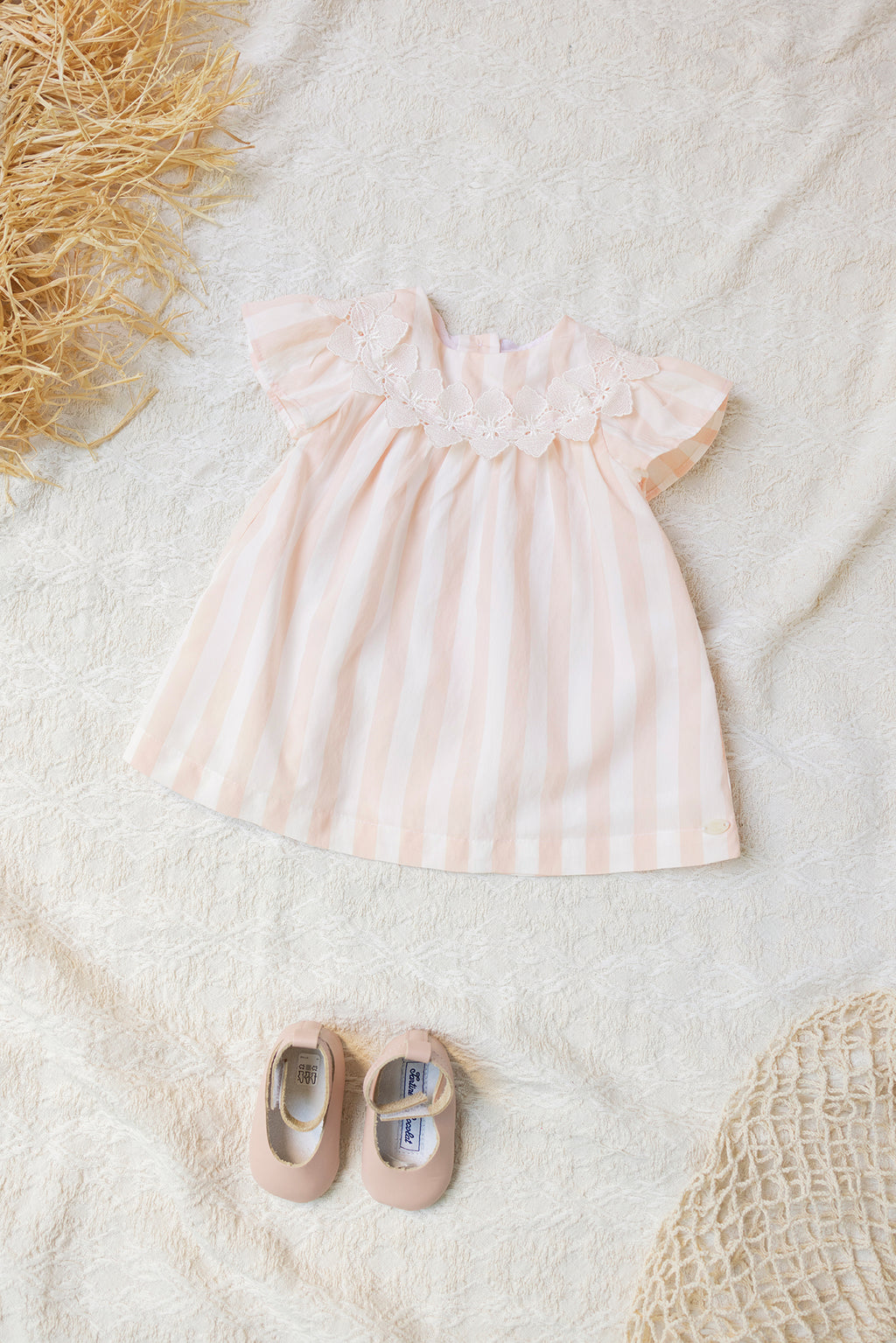Dress - Pale pink Stripes galla