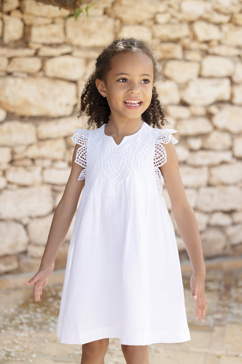 Dress - White Embrodery cotton