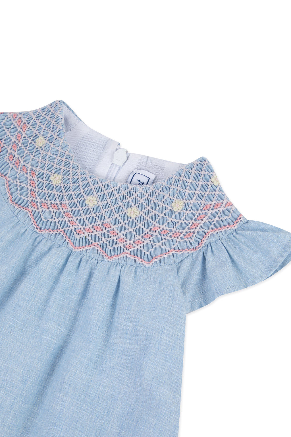 Dress - Sky blue embroidery
