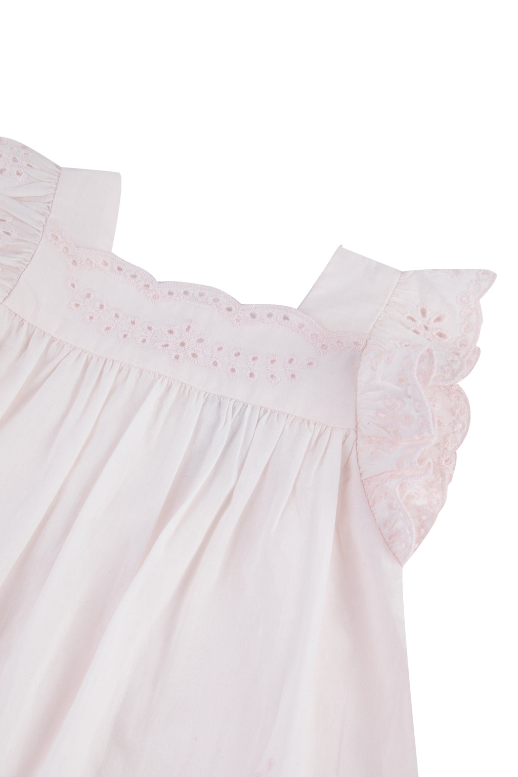 Dress - Pale pink English embroidery