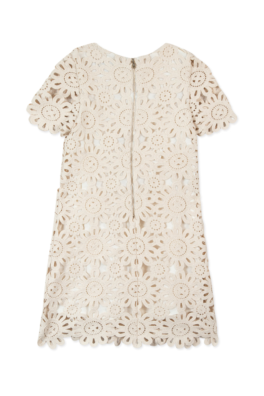 Dress - Beige embroidery