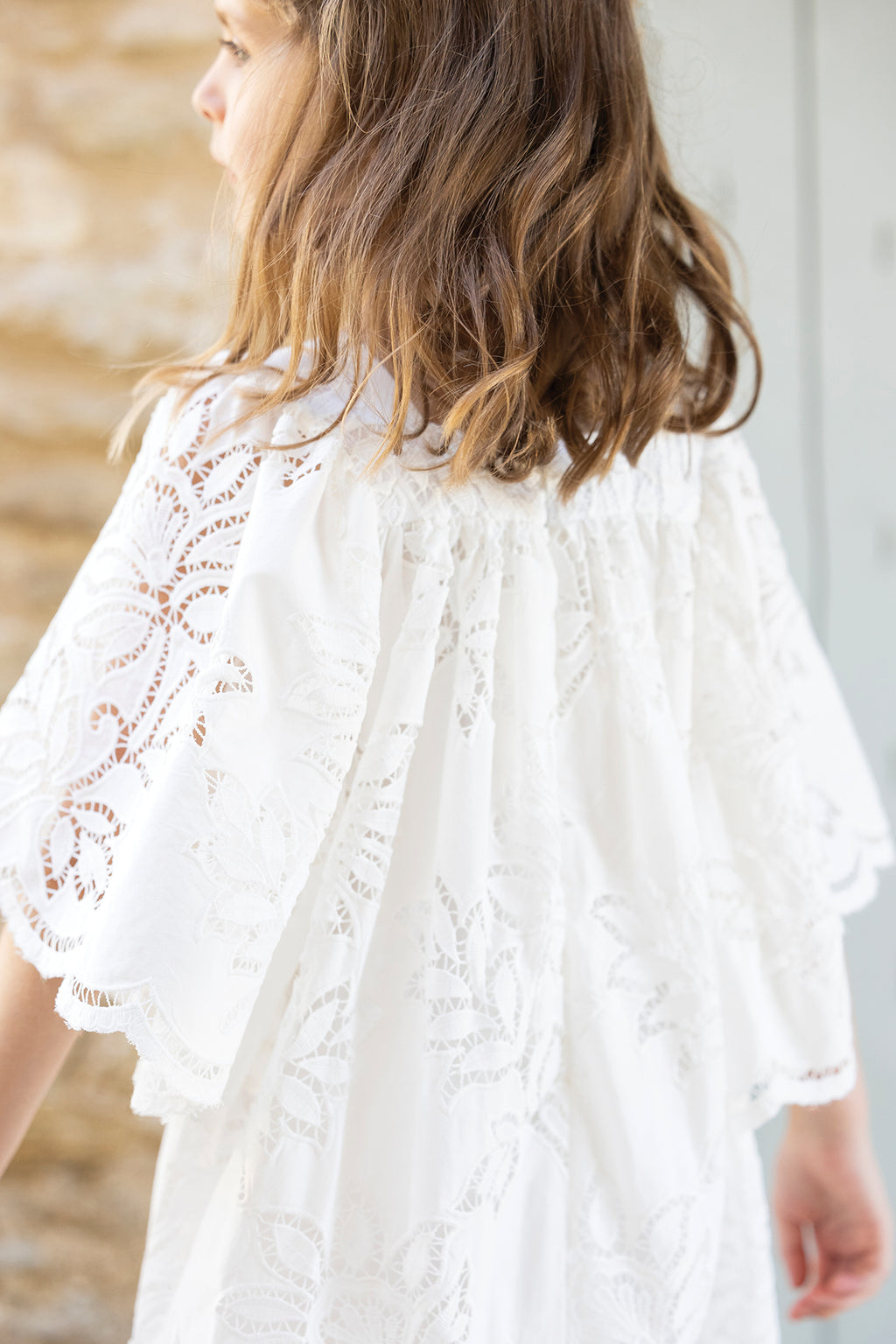 Dress - Ecru Rosal embroidery