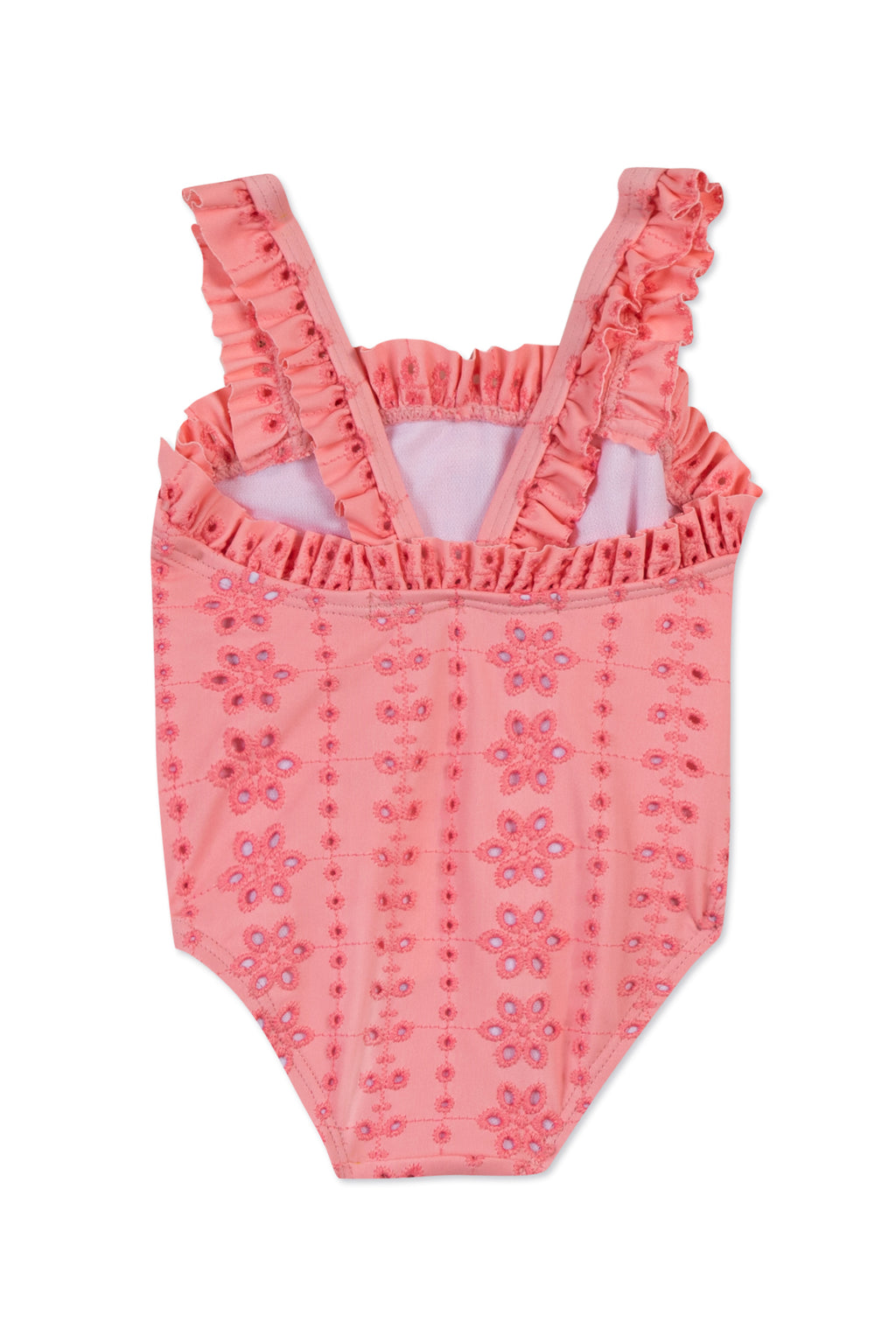 Swimsuit - Pink embroidery
