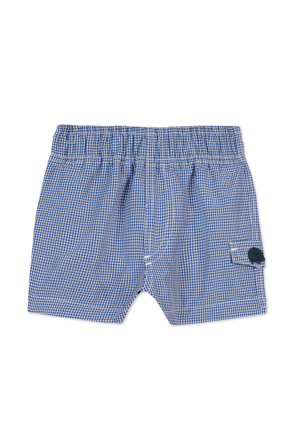Swimsuit - Navy Two-tone gingham