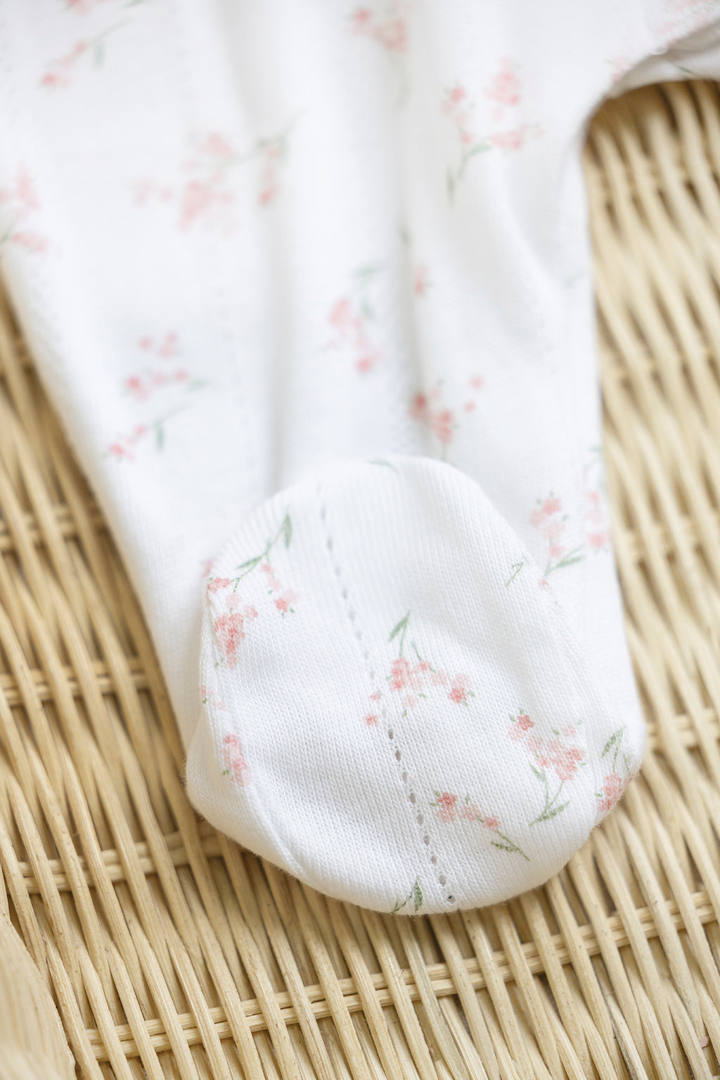 Pajamas - White Print flowery