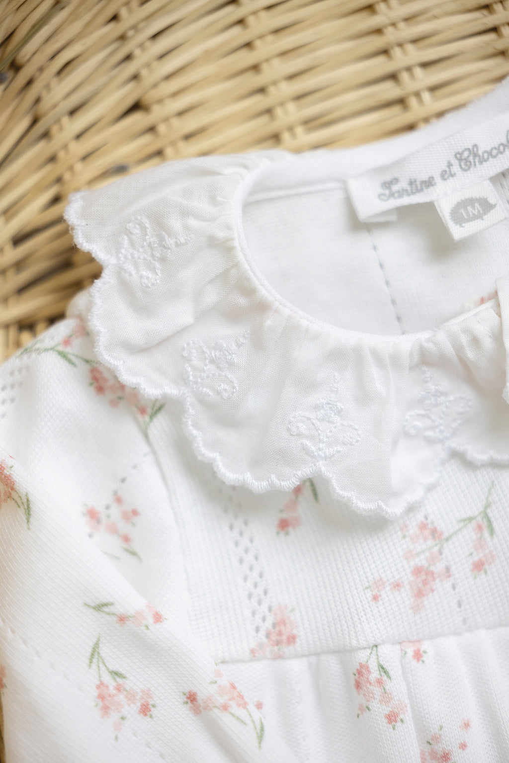 Pajamas - White Print flowery