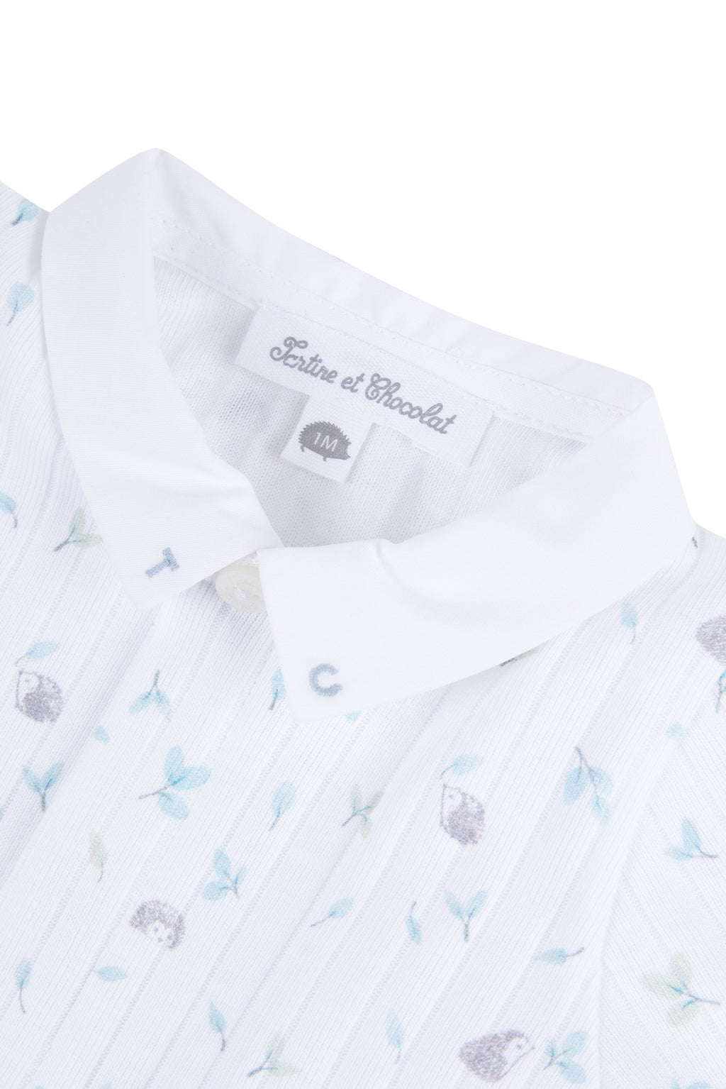 Pyjama - Weiss feuillage Igel