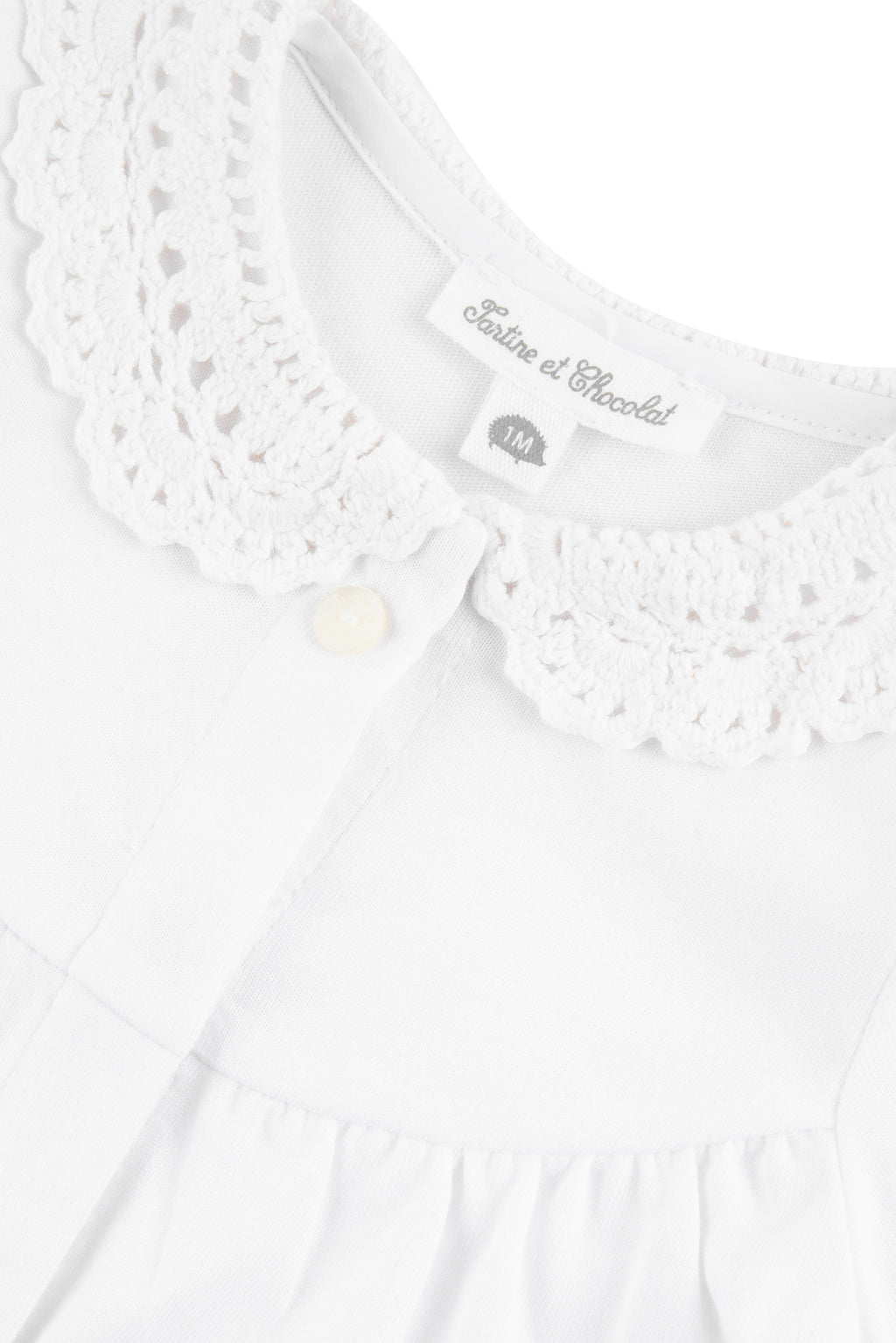 Pyjama - Blanc col crochet