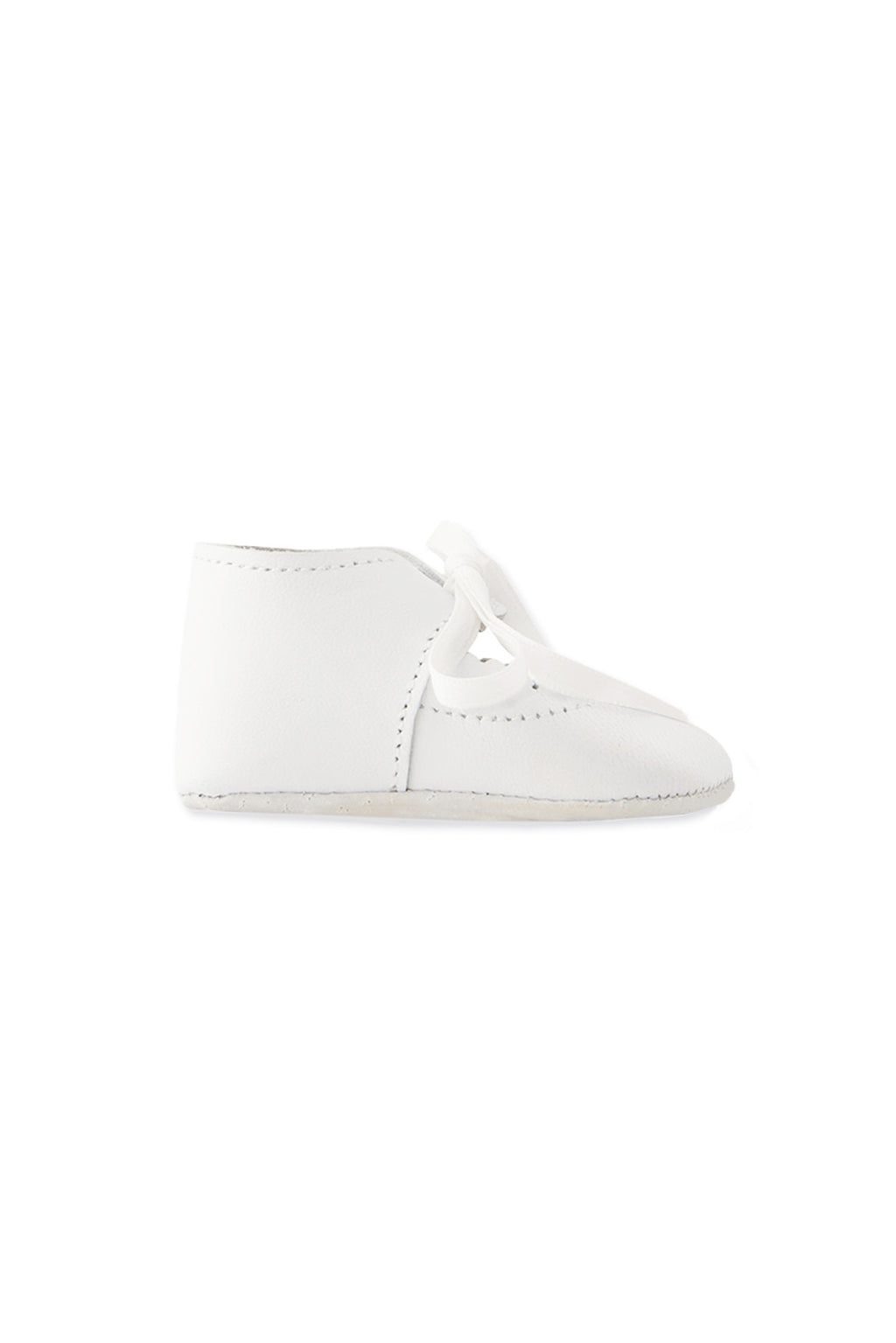 Chaussons montants - Blanc cuir