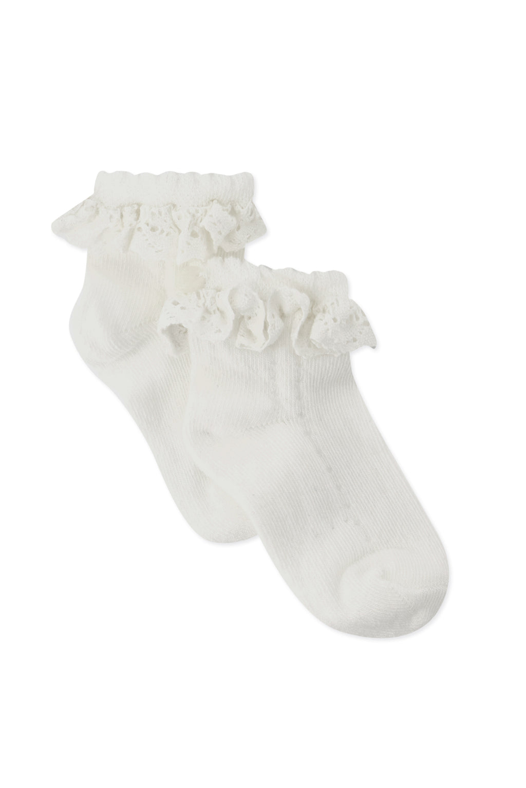 Socks - White Ruffles