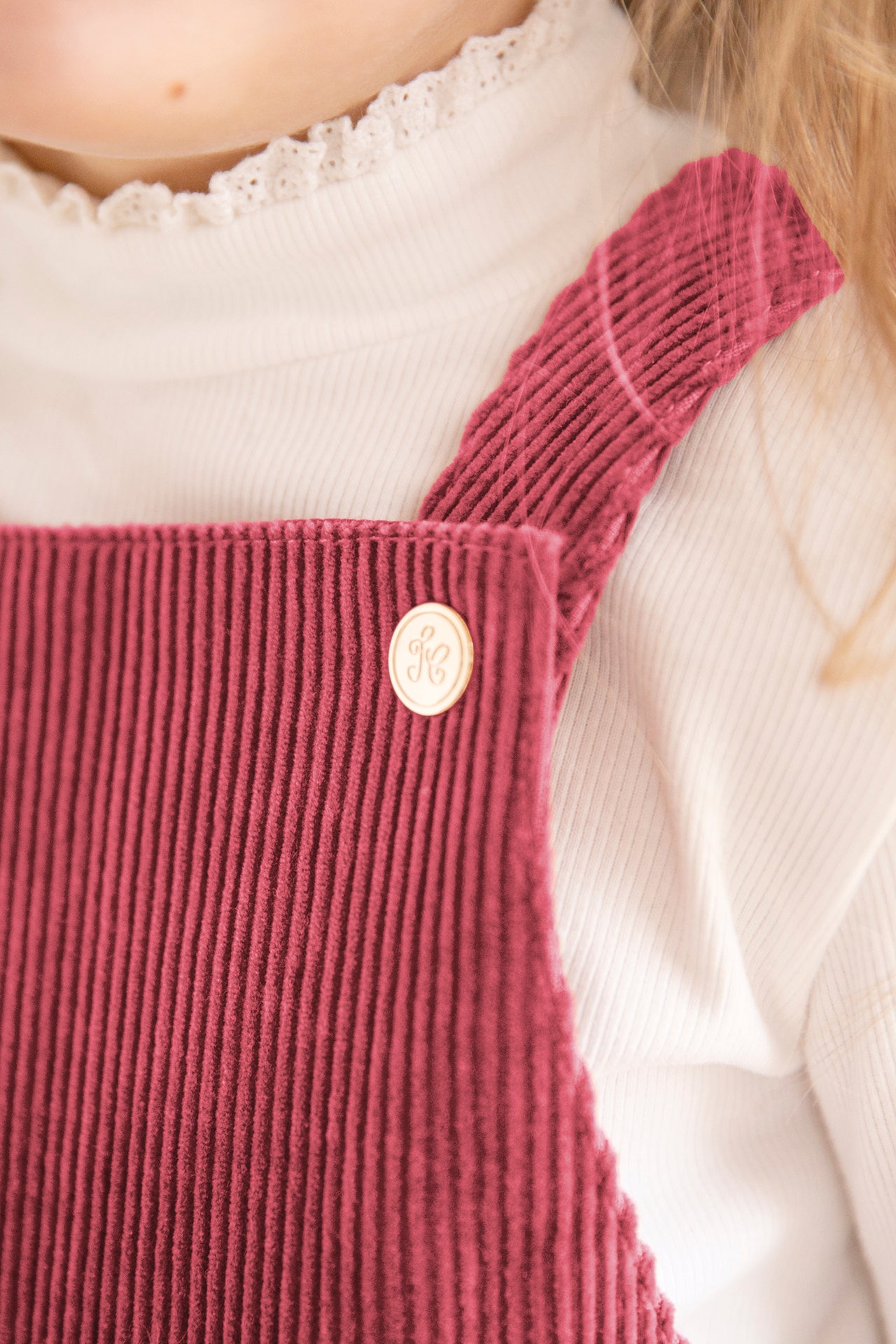 Vestito - Salopette Velluto Rosa