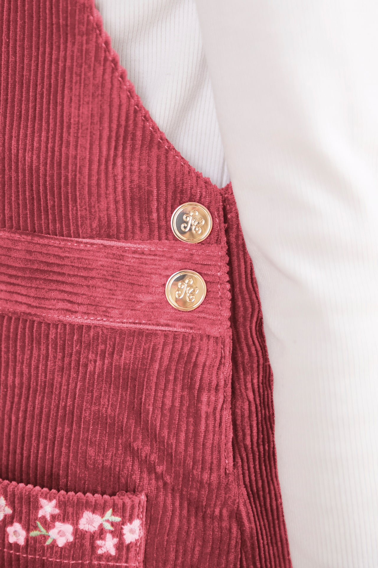 Vestito - Salopette Velluto Rosa