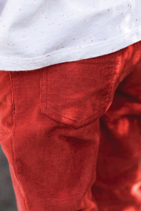 Broek - Rood Velours - Image principale