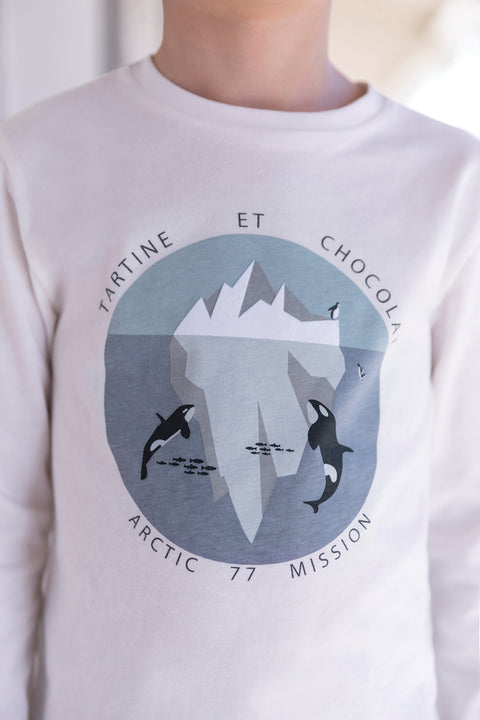 T-shirt - Blue Illustration ice floe - Image principale