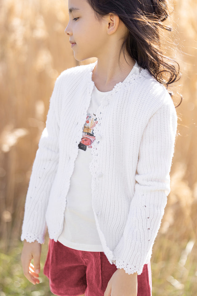 Cardigan - Ecru maille - Image principale