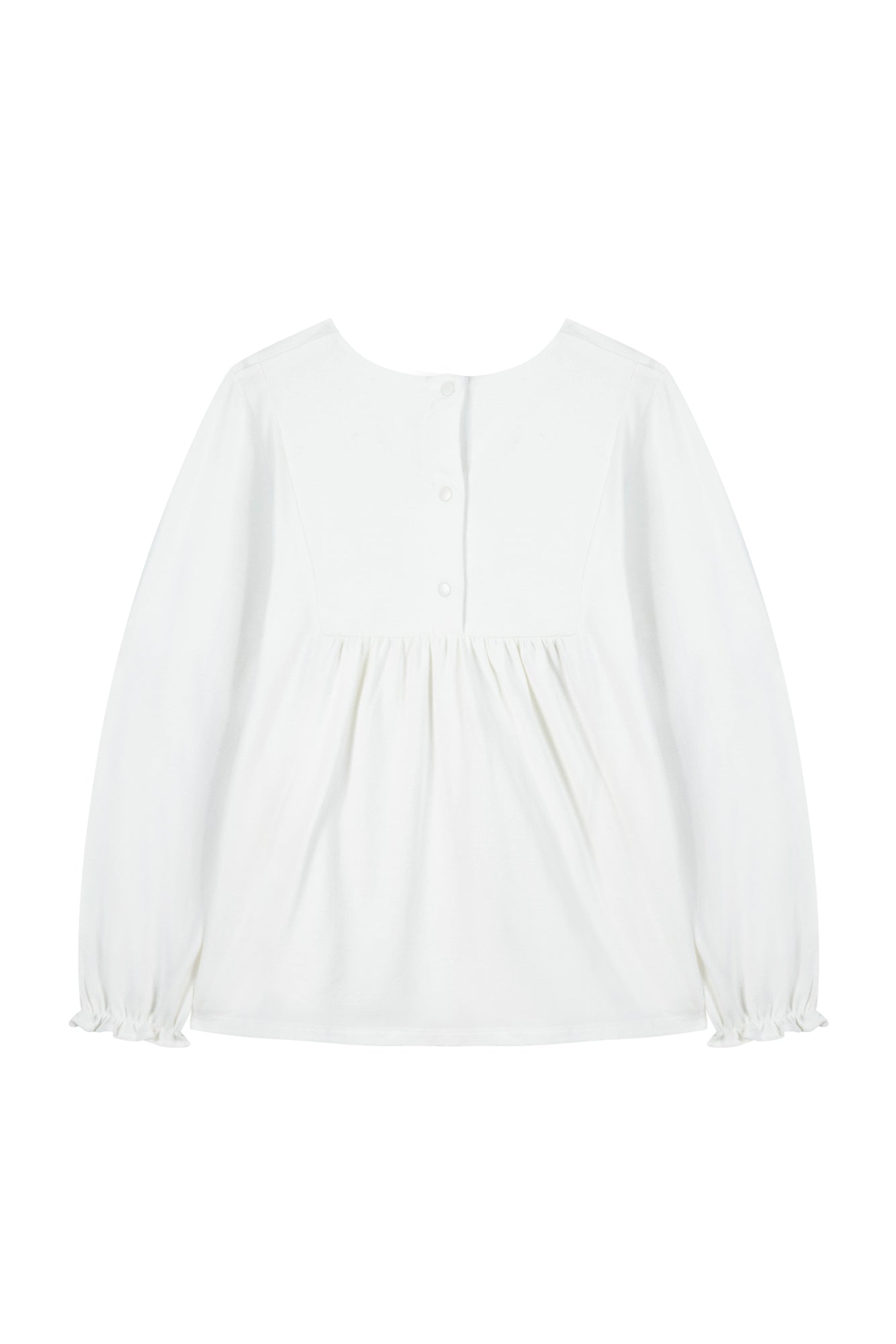 Camicietta - Ricamo fiorito Verde Celadon