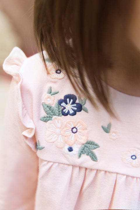 Blouse - Pink Embrodery floral - Image principale