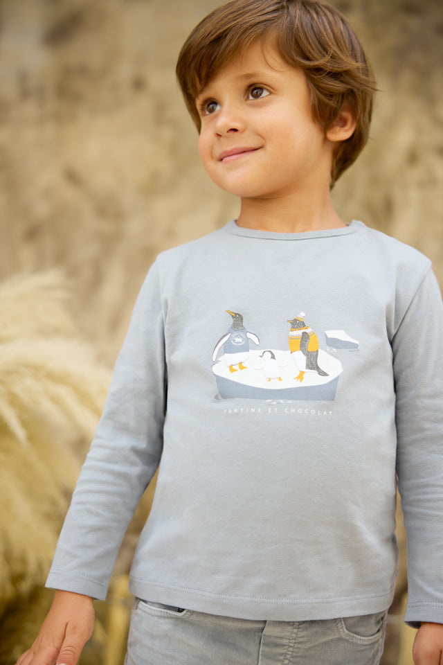 T-shirt - Blue Illustration ice floe - Image principale