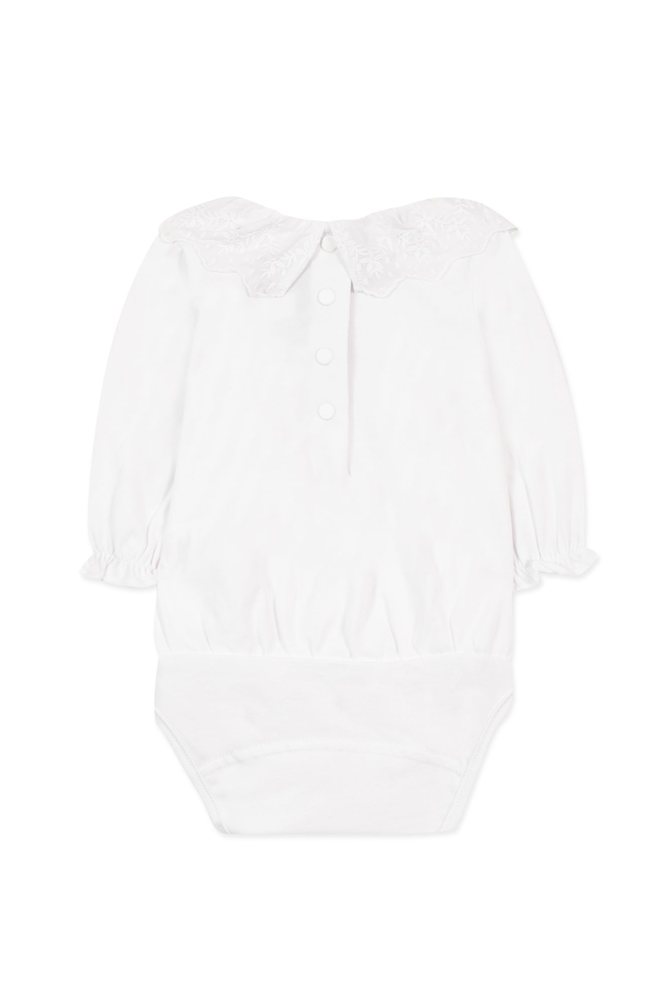 Body - Blanco Cuello con volantes