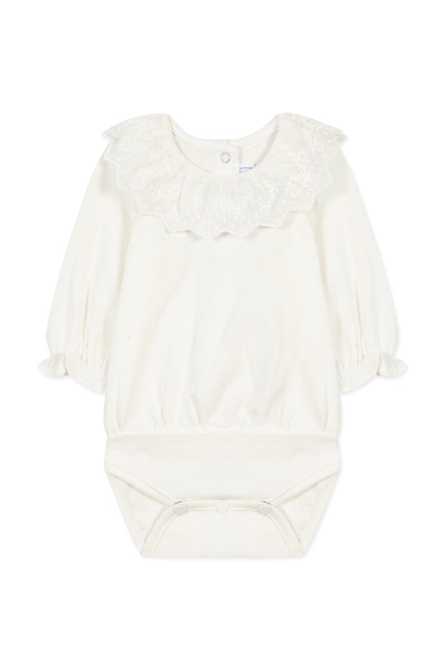 Body - Marfil con cuello con volantes - Image principale