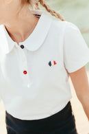 Polo - Weiss Igelmuster Strickwaren Stang