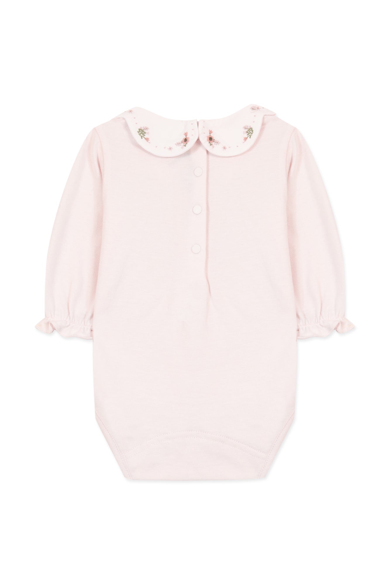 Body - Blassrosa Stickerei blumig