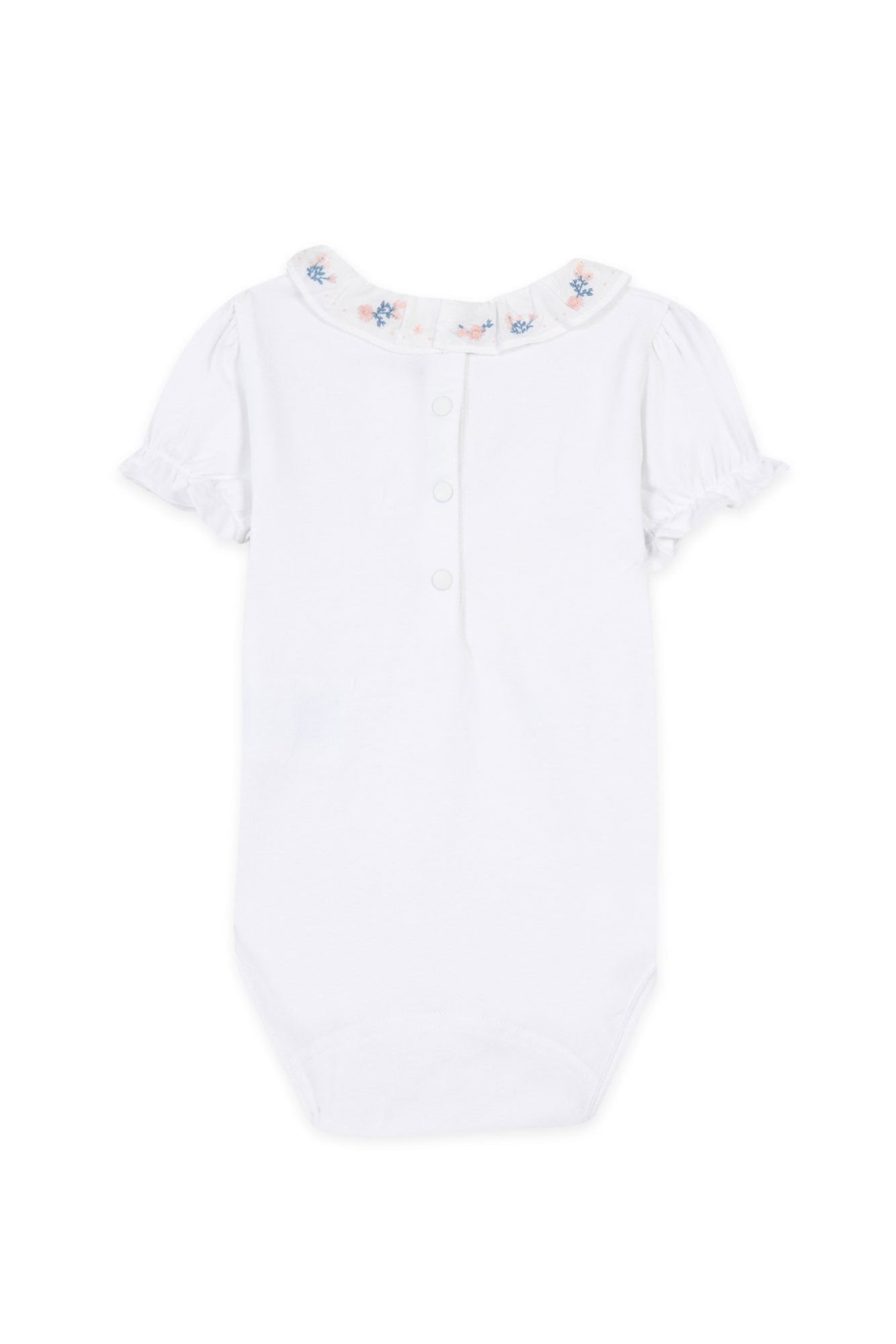 Body - Bianco Colletto fiorito