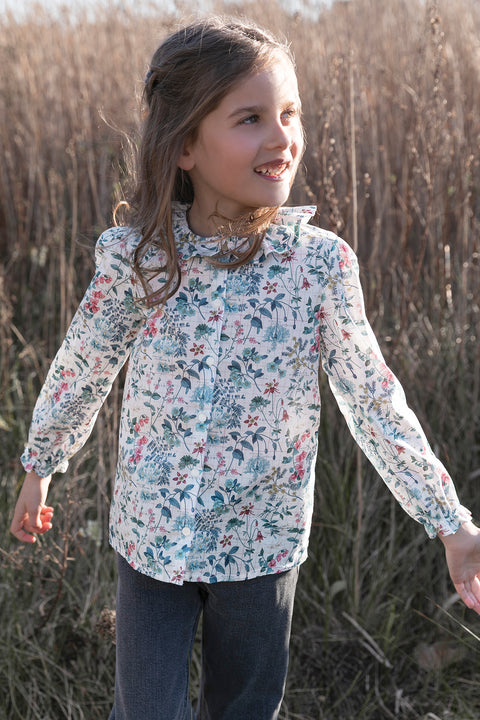 Blouse - Tissu liberty écru - Image principale